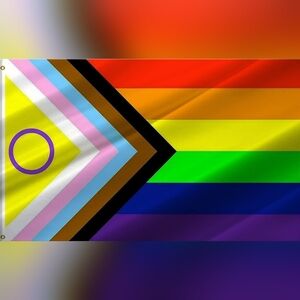 Progress Pride Flag 3' x 5' Inclusion Design TSV Inglasco Sealed New With Tags